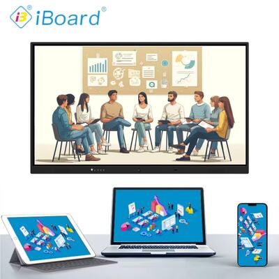 75 ιντσών Smart Board Διαδραστική οθόνη αφής Εμφάνιση Whiteboard