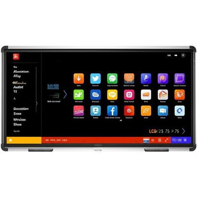 75 ιντσών LCD Smart Board με Android 15 και ασύρματη κοινή χρήση για διαδραστική διδασκαλία και συναντήσεις με whiteboard