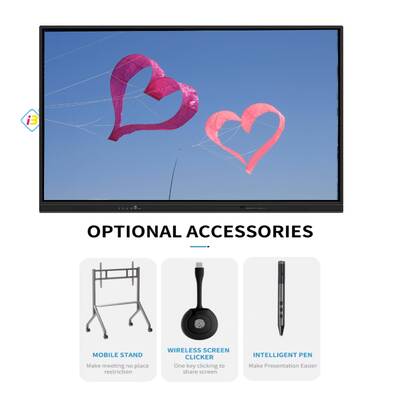 IBoard Factory Android 9.0 Διαδραστικό επίπεδο πάνελ με 50.000 ώρες ζωής και 40 σημεία αφής για βελτιωμένη διδασκαλία