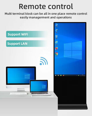 Περίπτερο ψηφιακής σήμανσης δαπέδου με Android WIFI και έξυπνη οθόνη διαφήμισης FHD LCD