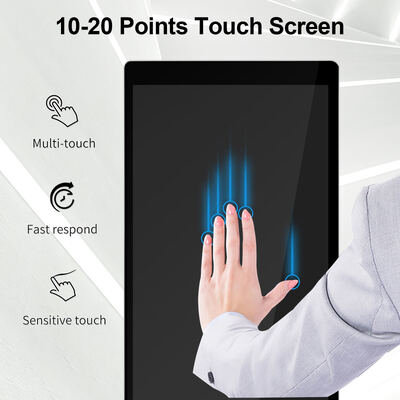 IBOARD 43 50 55 65 75 ιντσών κατακόρυφη θέση διαφημιστική οθόνη LCD ψηφιακή σήμανση Τοτέμ LED οθόνη για έκθεση