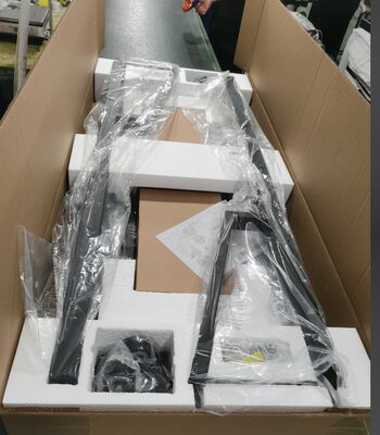 Βάση Τηλεόρασης Κινητή με Ρυθμιζόμενο Ύψος για Οθόνες 65"-100"