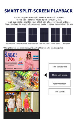 Ψηφιακή σήμανση με οθόνη αφής υπερύθρων, ανάλυση Full HD και υποστήριξη πολλαπλών λειτουργικών συστημάτων για διαδραστική προβολή