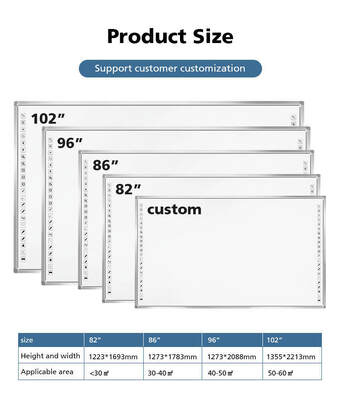 Διαδραστική Λευκή Πίνακα Λογισμική Συσκευή Οπτική Διαδραστική Λευκή Πίνακα Προσφέροντας 120 Fps Δείγματο ρυθμό και διπλωμένο Όχι Σχεδιασμένο για συναντήσεις