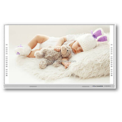 Προαιρετική υποστήριξη πολλαπλών γλωσσών, όλα σε ένα διαδραστικό πίνακα, διαδραστική οθόνη 75 ιντσών, υλικό πίσω φύλλου από γαλβανισμένο σίδερο, υποστήριξη συνεργασίας