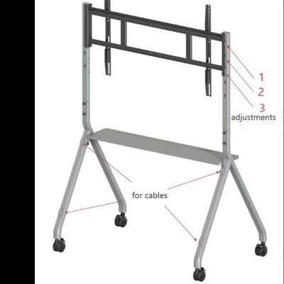 Κινητή βάση Κινητό καλάθι τηλεόρασης για διαδραστικές οθόνες Smart TV κατάλληλο για μέγεθος 65-86 ιντσών