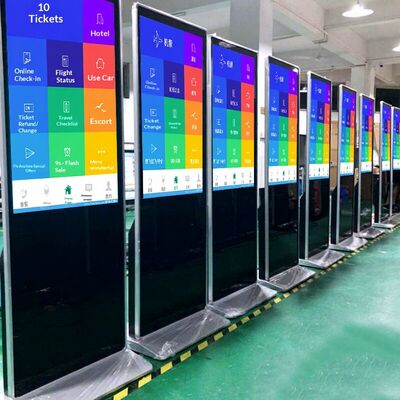 55/65/75 Indoor Touch Screen LCD Advertising Totem Vertical Kiosk CMS Software LED Display Digital Signage and Displays