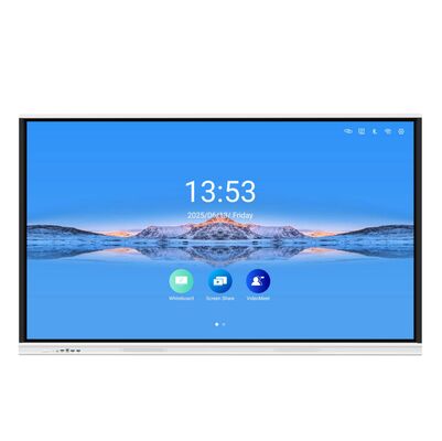 75 ιντσών Smart Board Διαδραστική οθόνη αφής Εμφάνιση Whiteboard