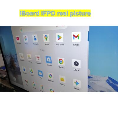Λαϊκό διαδραστικό επίπεδο πάνελ 55 ιντσών 4k ανάλυση έξυπνο άγγιγμα με νέο εξοπλισμό συστήματος Android για συνεδριάσεις αίθουσας διδασκαλίας