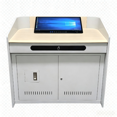 23.8 ίντσες ψηφιακό Podium Touch Table Desk Cabinet Για την τάξη διδασκαλία συνεδρίαση γραφείου