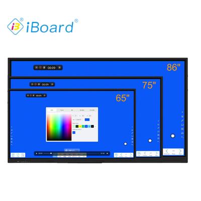 Popular Interactive Flat Panel 65 Inch 4k Resolution Smart Touch with New Android System Equipment for Classroom Office Meeting