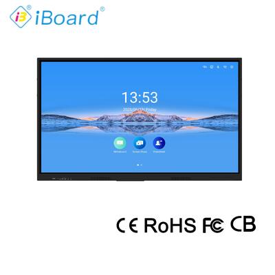 Popular Interactive Flat Panel 65 Inch 4k Resolution Smart Touch with New Android System Equipment for Classroom Office Meeting