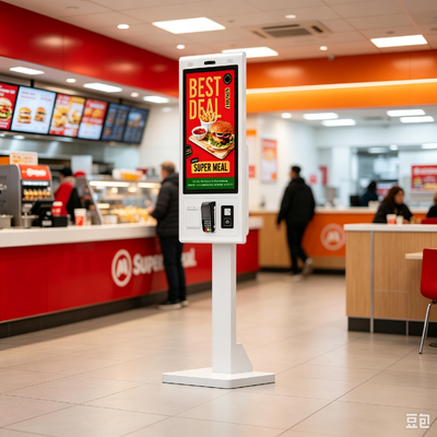 Self-ordering kiosk 23.8 inch Floor-standing for Restaurant Dining ordering