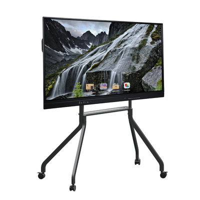 Διαδραστικός πίνακας LED 65 ιντσών, Android Smart Flat Panel 20/40 Touch Points υπέρυθρο μαύρο χρώμα