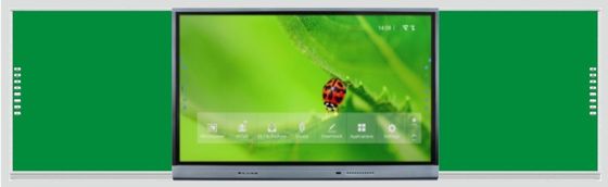 Ευφυής Blackboard 75 86 ιντσών οθόνη Πολλαπλό δάχτυλο Διαδραστικό Touch Side Bar Αριστερή δεξιά Πίνακα για μαθητές τάξης