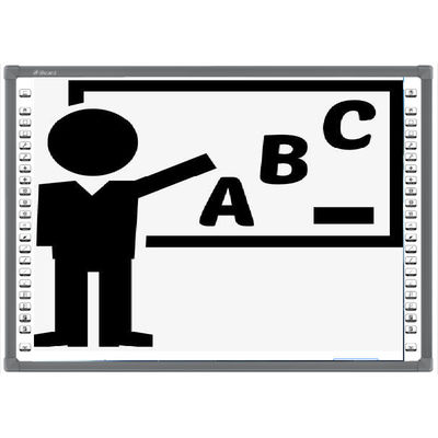 Έξυπνη οπτική διαλογική διδασκαλία Whiteboard κατηγορίας για τη σχολική εκπαίδευση 2 μαύρο πλαίσιο καμερών