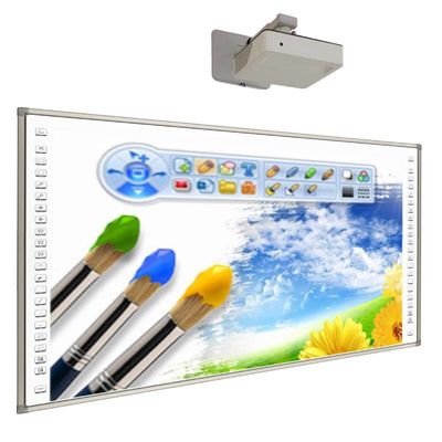 84 υπέρυθρος διαλογικός τοίχος Whiteboard ίντσας που τοποθετείται για τη διδασκαλία