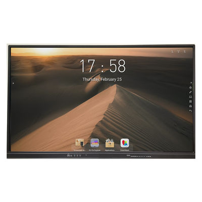 65 ίντσα 4mm μετριασμένη διαλογική Whiteboard 4K DLED γυαλιού οθόνη IR