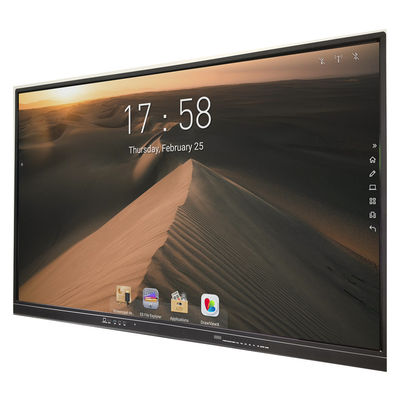 65 ίντσα 4mm μετριασμένη διαλογική Whiteboard 4K DLED γυαλιού οθόνη IR
