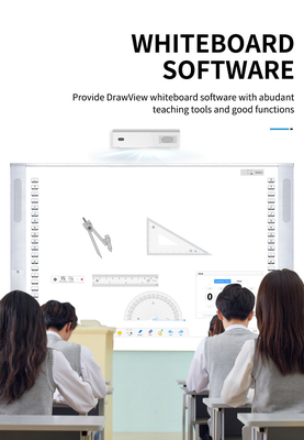 Κίνα Φαρμακείο άμεση All-In-One Διαδραστική 20Touch Point IR υπέρυθρες κεραμική 96 ιντσών διπλό σύστημα έξυπνα πλαίσια ηχεία 16:10 πλάγια μπάρα προβολέα πλαίσια για πανεπιστημιακό σχολείο με διδακτικό λογισμικό