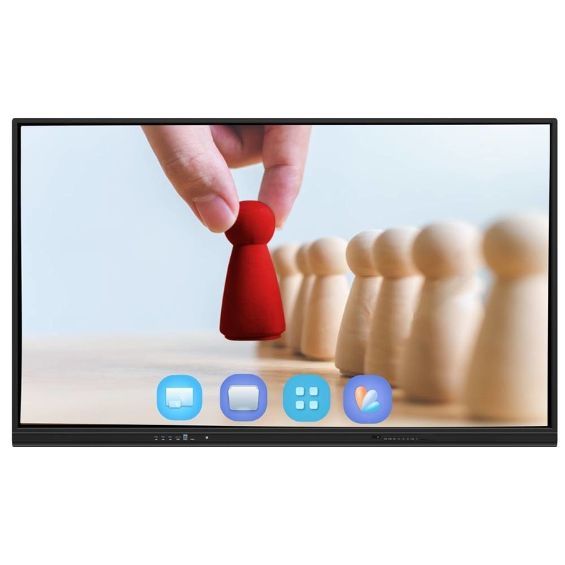 Android 13 IR Διαδραστικό Whiteboard Finger Touch 65 75 86 ιντσών 4K Smart Panel Οθόνη με wi-fi RJ45 ασύρματη κοινή χρήση από pad / τηλέφωνο / φορητό υπολογιστή για συνεδριάσεις γραφείου σχολείου