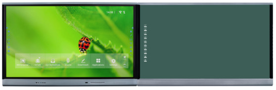 Διαδραστικό IR Blackboard με 75 86 98 ιντσών οθόνη DLED Προαιρετική λευκή/πράσινη/μαύρη πίνακα
