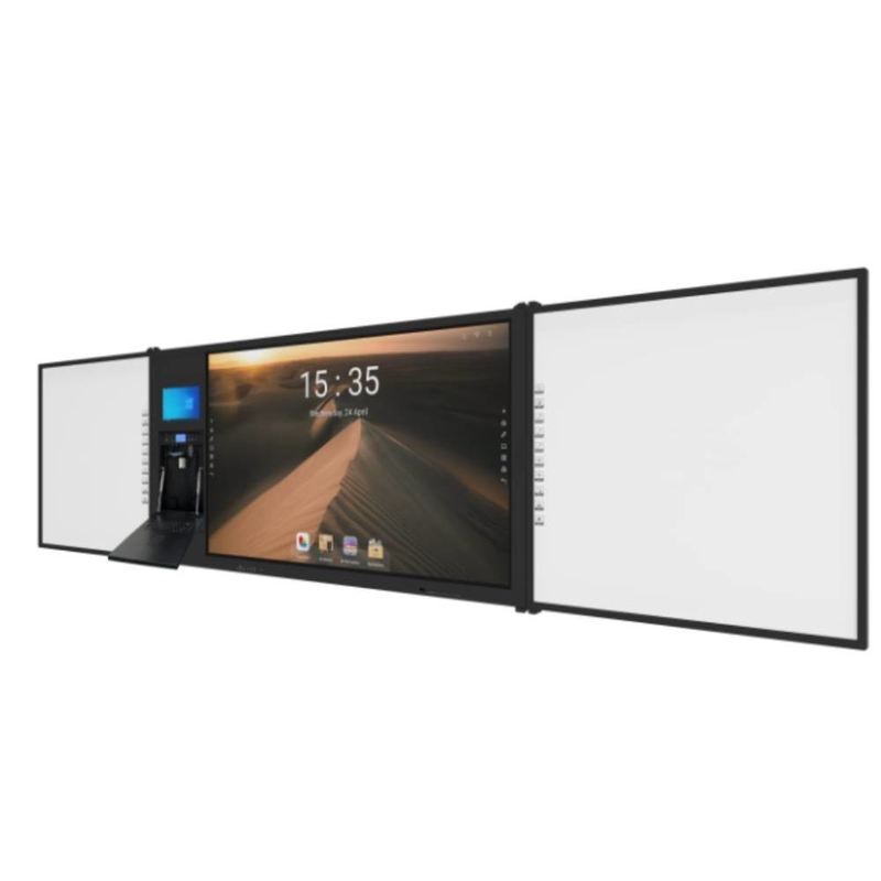 75"android Multi Finger Pen Touch 4K UHD LED Smart Blackboard Google PC Κάμερα Μικροφωνικό σαρωτή ενσωματωμένο με κινητή στήλη