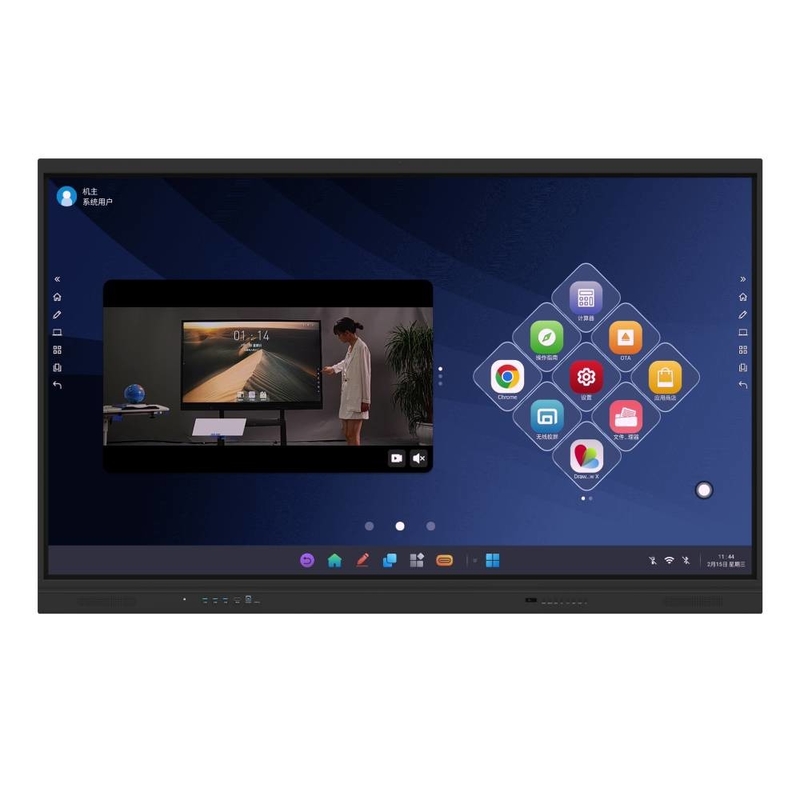 Διαδραστικό IR Whiteboard EDLA Google Πιστοποιημένο Μαύρο Android OPS 40 σημεία Monitor με αισθητήρα φωτός NFC για το παιδί του σχολείου