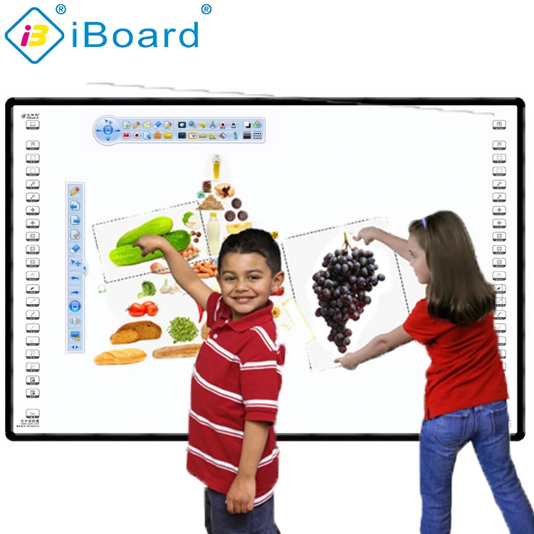 Υπερκόκκινη τεχνολογία Iboard Διαδραστική Whiteboard Παγκόσμια παρουσία σε 78/80/82/86/90/96/102 ίντσες Μεγέθη για τις ανάγκες