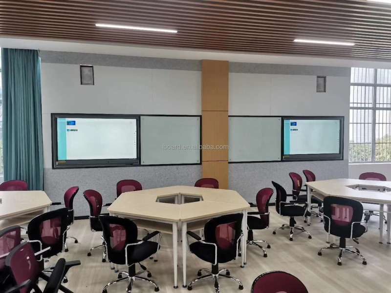 Iboard Διαδραστικός Whiteboard 98 105 110 ιντσών 4K Ανάλυση Αλουμίνιο πλαίσιο με διδακτικό λογισμικό γραφείου Zoom Ομάδες συνεδριάσεων κάμερα μικροφώνου Προαιρετικό για το γραφείο τάξη