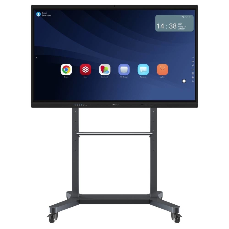 LED Διαδραστικό Whiteboard Τείχος Mount Or Mobile Stand Διαδραστική οθόνη αφής οθόνη Bluetooth HDMI USB Wifi Smart Boards για πρωτοβάθμια πανεπιστημιακή σύσκεψη γραφείου