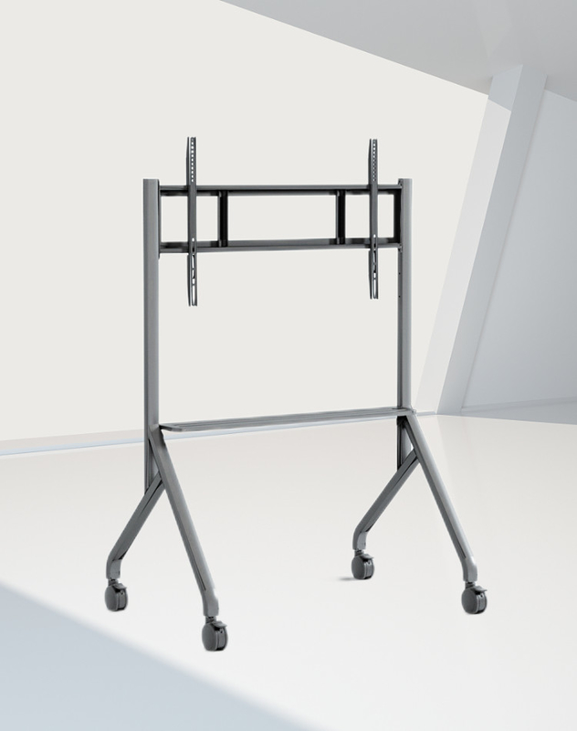 IBoard 55-86 ίντσες Διαθέσιμο κινητή τηλεόραση στήριγμα πάτωμα στέκεται τηλεόραση τροχόσπιτο All-in-one οθόνη με τροχούς
