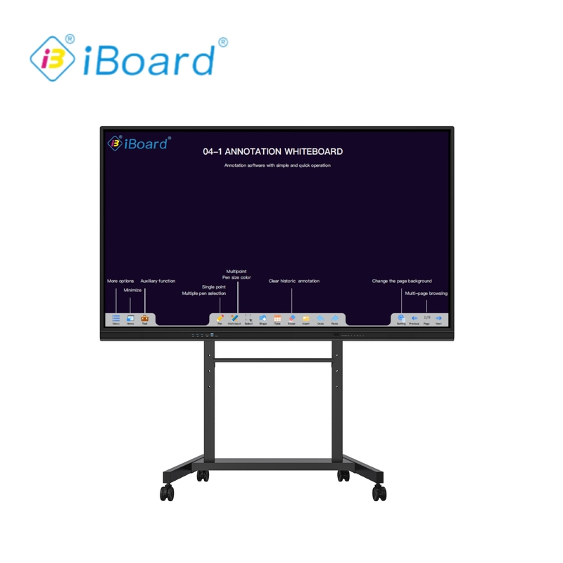 4 3 Ratio Iboard Διαδραστικό Whiteboard με σύνδεση VGA και Android 11 8 64G