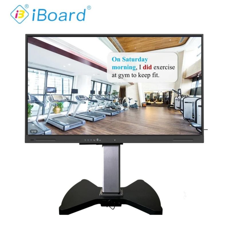 65 ιντσών 4K UHD Διαδραστική επίπεδη οθόνη έξυπνη τηλεόραση με νέο εξοπλισμό συστήματος Android για συνεδριάσεις αίθουσας διδασκαλίας