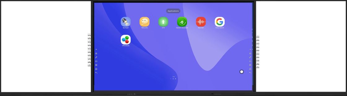 iBoard Factory Android 14 8+128G Διαδραστικό επίπεδο πάνελ με υψηλή αντίθεση 1200:1 και ταχύτητα δρομέα 100 Dot/S 20 σημείο αφής Υποστηριζόμενο με κοινή οθόνη Διαδραστικό λευκό πίνακα