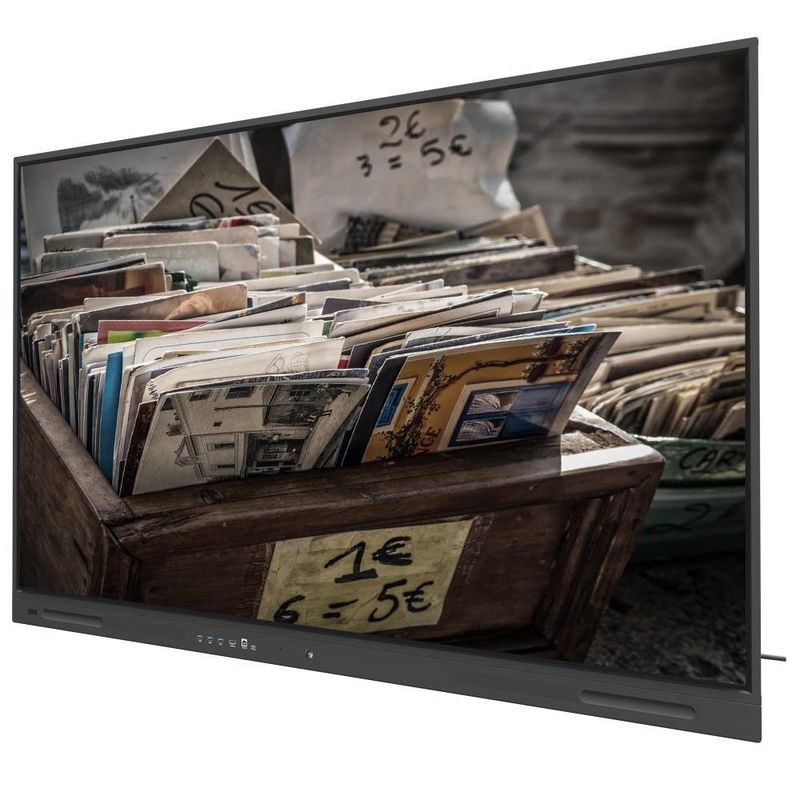 Ενισχύστε την επιχείρησή σας με μαύρο LCD Smart Board που διαθέτει έξοδα USB και 350cd / m2 WIFI και ασύρματο μοιράστε 110 ιντσών οθόνη