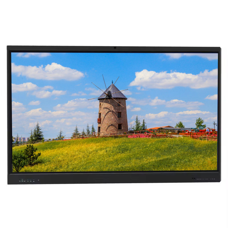 LED Διαδραστική έξυπνη επιφάνεια 65 ιντσών 4K UHD οθόνη με αφής Android 14 ενσωματωμένη κάμερα μικροφώνου PC ηχεία WiFi τέλεια για τη διδασκαλία στο σχολείο, τη διάσκεψη & χρήση γραφείου