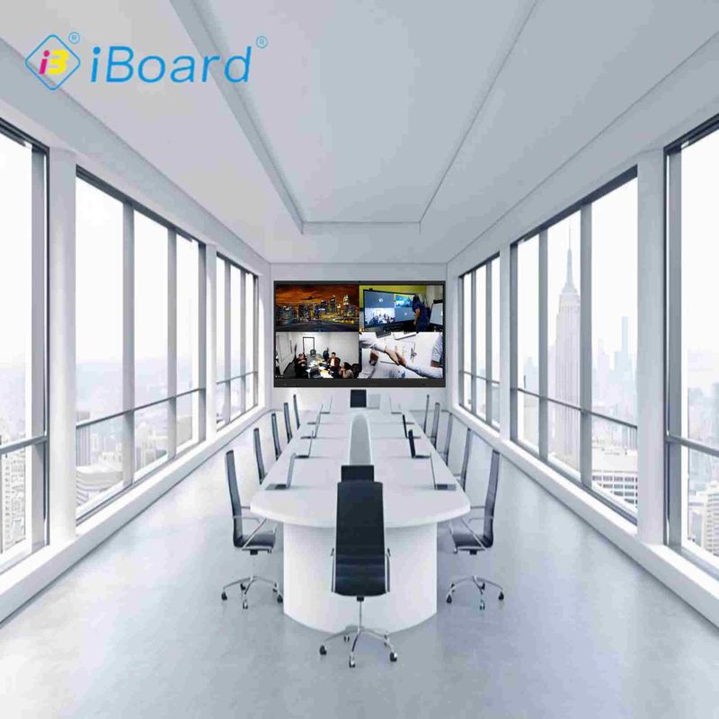 Iboard Νέο προϊόν 98 " 4K έξυπνη οθόνη Διαδραστική επίπεδη οθόνη οθόνη Μεγάλο μέγεθος οθόνη αφής για αίθουσα συνεδριάσεων