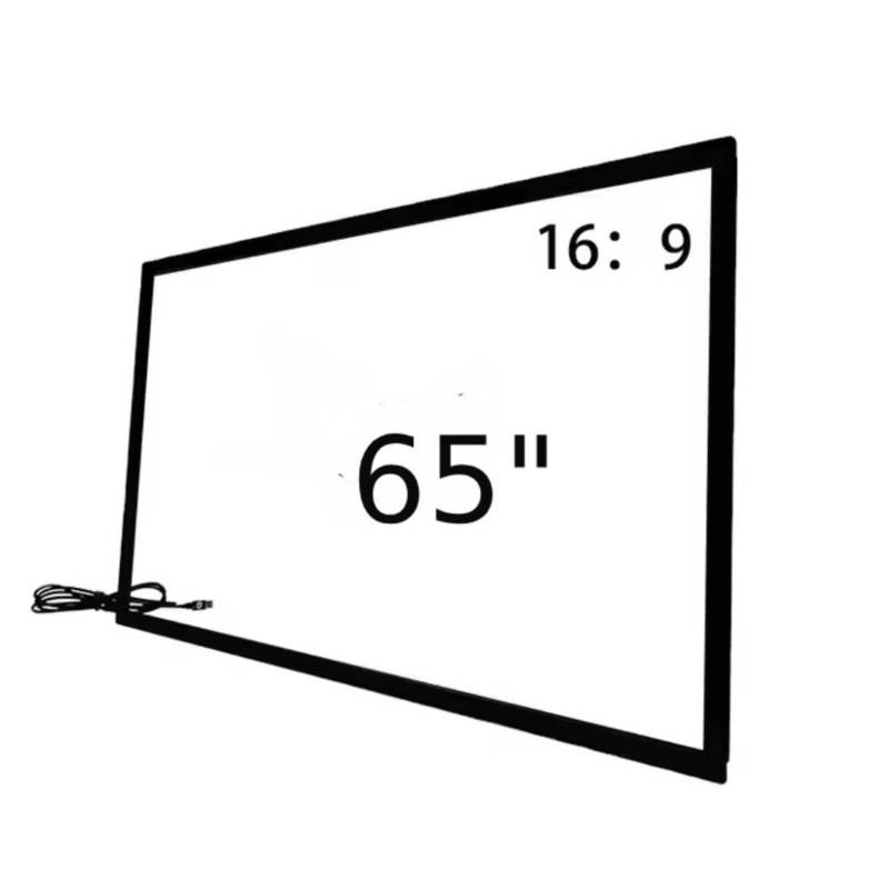 Επικάλυψη πλαισίου αφής υπερύθρων 32 43 49 55 65 75 ιντσών 40 σημεία αφής υπερύθρων με σύνδεση USB για ψηφιακό περίπτερο Totem TV Monitor