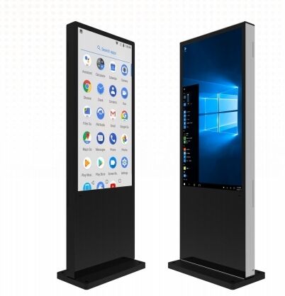 Κιόσκι οθόνης αφής 55 ιντσών Android Standee IR PCAP Win PC Για σούπερ μάρκετ Γραφείο Εμπορικό