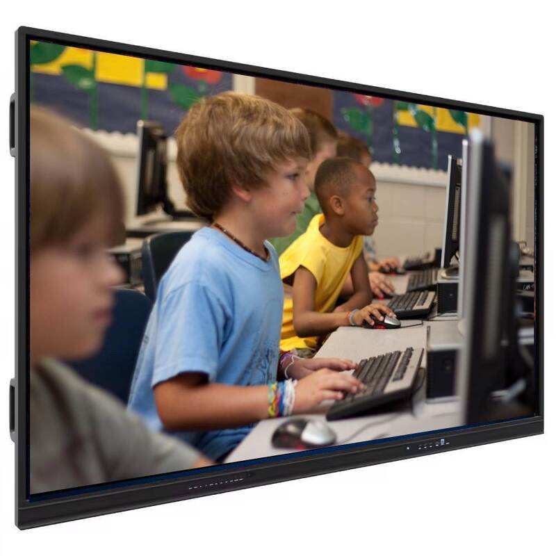 VESA Standard Wall Mount Διαδραστικό επίπεδο πάνελ με 4mm θερμανμένο γυαλί και 6 συστοιχίες μικροφώνου για υψηλή ανταπόκριση