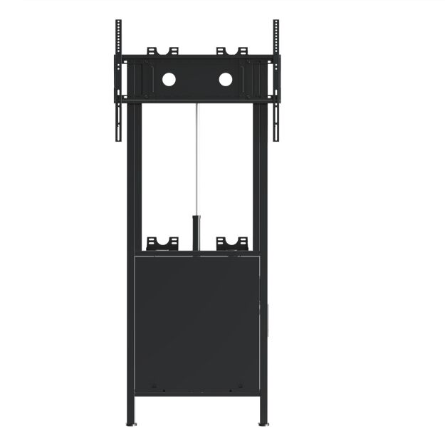 Ηλεκτρικό ρυθμιζόμενο σε ύψος κινητό στέλεχος πάτωμα στέλεχος μέχρι 86 ιντσών για τηλεόραση / IFPD