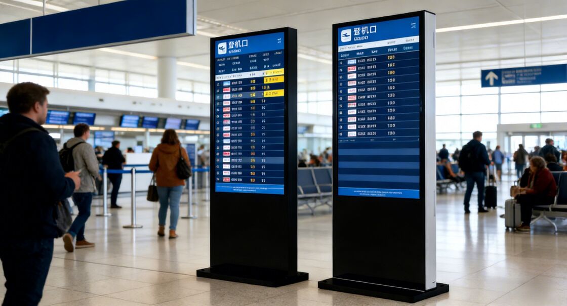 43 ιντσών μαύρη οθόνη λειτουργία ψηφιακή σήμανση με απομακρυσμένη διαχείριση περιεχομένου και προσαρμοσμένο μέγεθος οθόνης για βελτιωμένη εμφάνιση διαφημίσεων