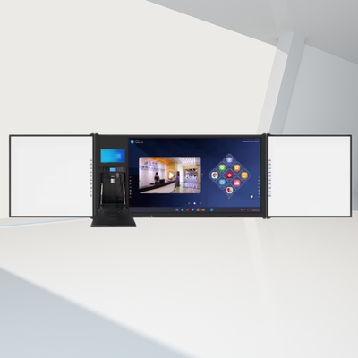 iBoard Εκπαιδευτικός εξοπλισμός 75 ιντσών Εικονική οθόνη Καλύτερη έξυπνη σανίδα Διασυνδεδεμένη LCD έξυπνη μαύρη σανίδα