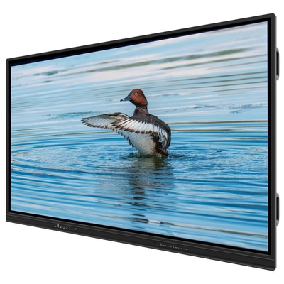 Ηλεκτρονική οθόνη LCD Smart Board Windows OS 10 ή 11 Pro Ενεργοποιημένη Προαιρετική 4K UHD 3840*2160 Ανάλυση AC 110-240V Πρόταση TF OPS Slot Για μαθησιακή εκπαίδευση στην τάξη