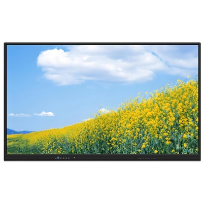 4K Ανάλυση Διαδραστική επίπεδη επιφάνεια 350 φωτεινότητα υψηλή φωτεινότητα και 15W * 2 ηχεία Android 13 Διαδραστικό Whiteboard για την εκπαίδευση και τη σύσκεψη στο σχολείο