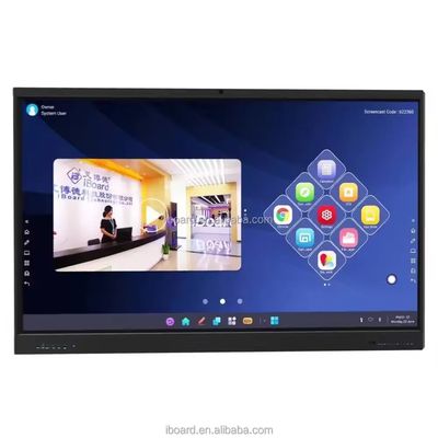 IBoard 4K 75 ιντσών Smart Whiteboard Lcd Διαδραστική οθόνη αφής για διδασκαλία και συνέδριο Διαδραστική επίπεδη επιφάνεια