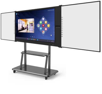 75 ιντσών 4K πολυμέσων All-in-One διαδραστική οθόνη με ψηφιακή διασύνδεση πίνακα εγγράφων σαρωτή για τη σχολική συνάντηση