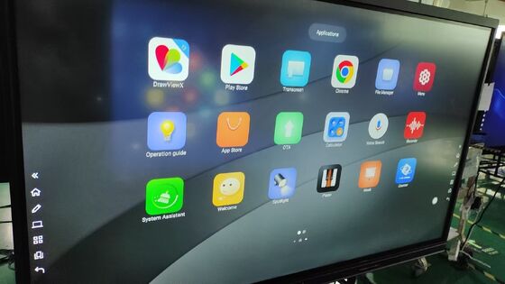 Τρόπος γραφής Ακτινοειδής οθόνη ή οποιοδήποτε αδιαφανές αντικείμενο Διαδραστική οθόνη Εξοπλισμένη με 4GB ή 8GB RAM που επιτρέπει ομαλή απάντηση αφής και ροή εργασίας Για την εκπαίδευση στο σχολείο διδασκαλία διαδραστική ταμπλό