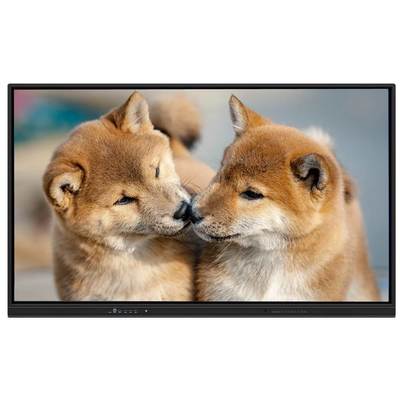 Διαδραστική επίπεδη οθόνη τοίχου Android 14 15 υπολογιστής 75 86 ίντσες Smart Board Wifi 60W ηχεία Ai κάμερα μικρόφωνο λογισμικό πίνακα λευκού πίνακα ενσωματωμένο